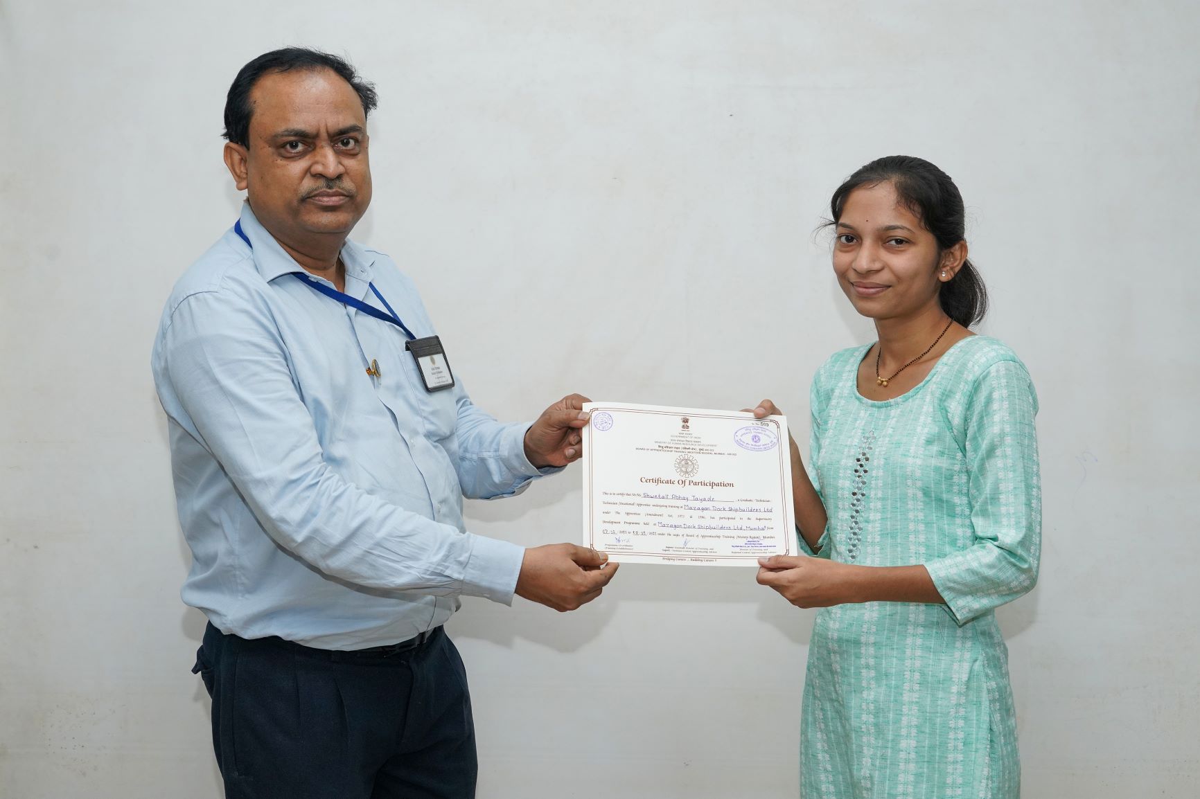 MDL Apprentice Training School, Certificate Distribution Of ''Supervisory Development Program'' For Graduate/Diploma Apprentices Under The Apprentices Act, 1961 - 16.03.2023123